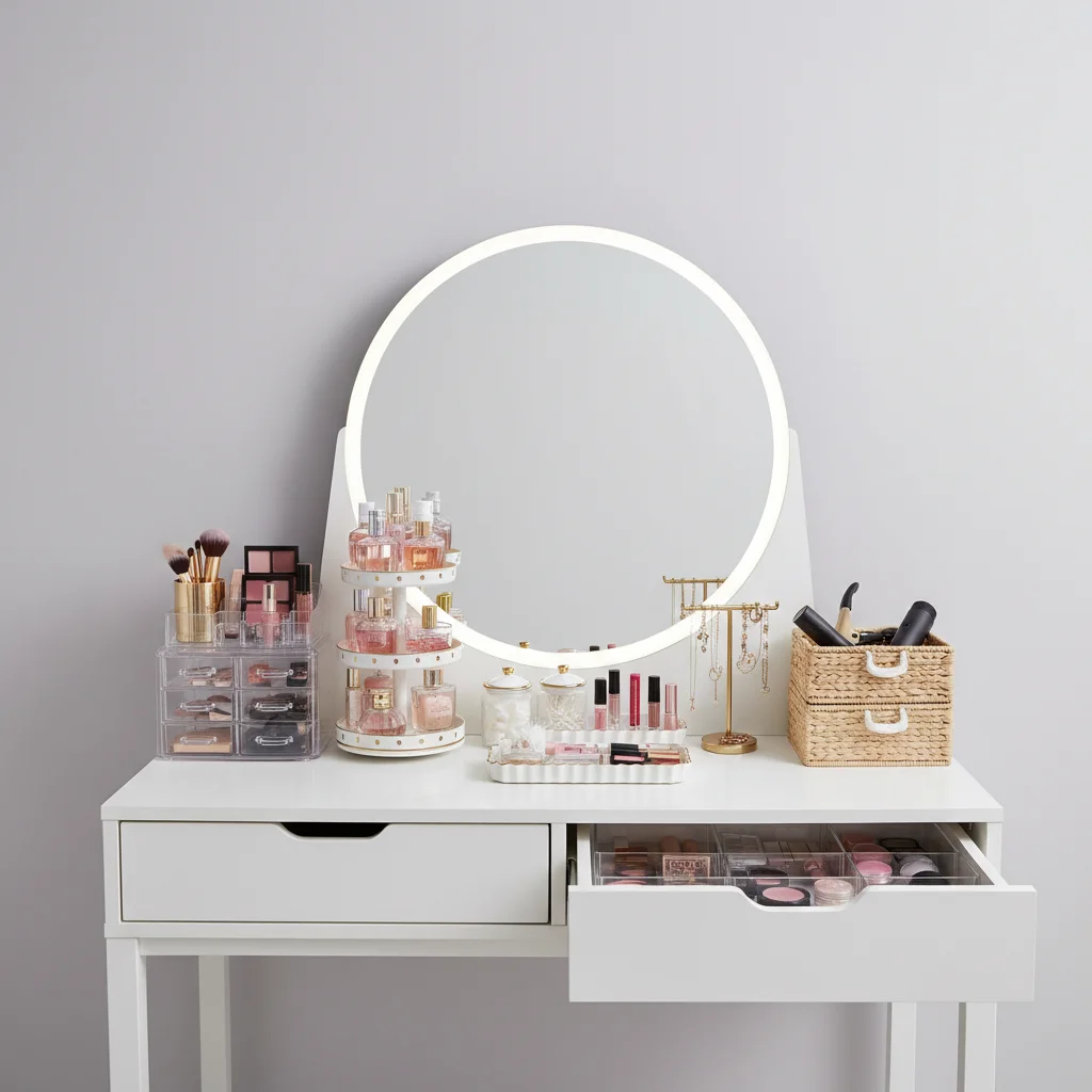 vanity table organization